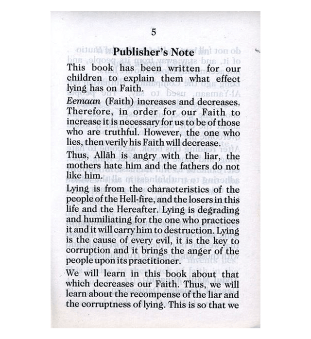 Lying is in the Hell-Fire by Darussalam Research Center