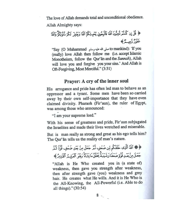 Why Do we Pray? by Dr. Suhaib Hasan