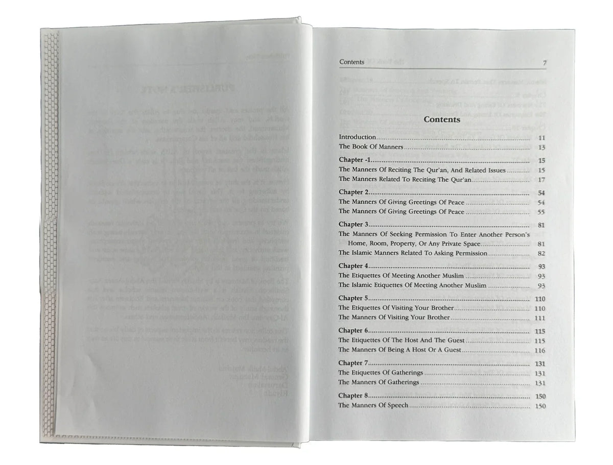 Book Of Manners by Fawad Abdul Aziz Shalhoub