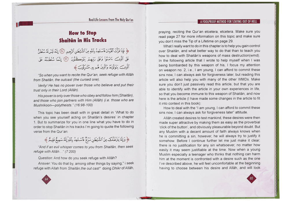 Real Life Lesson from Quran 2 color Book - English (Hard Cover)
