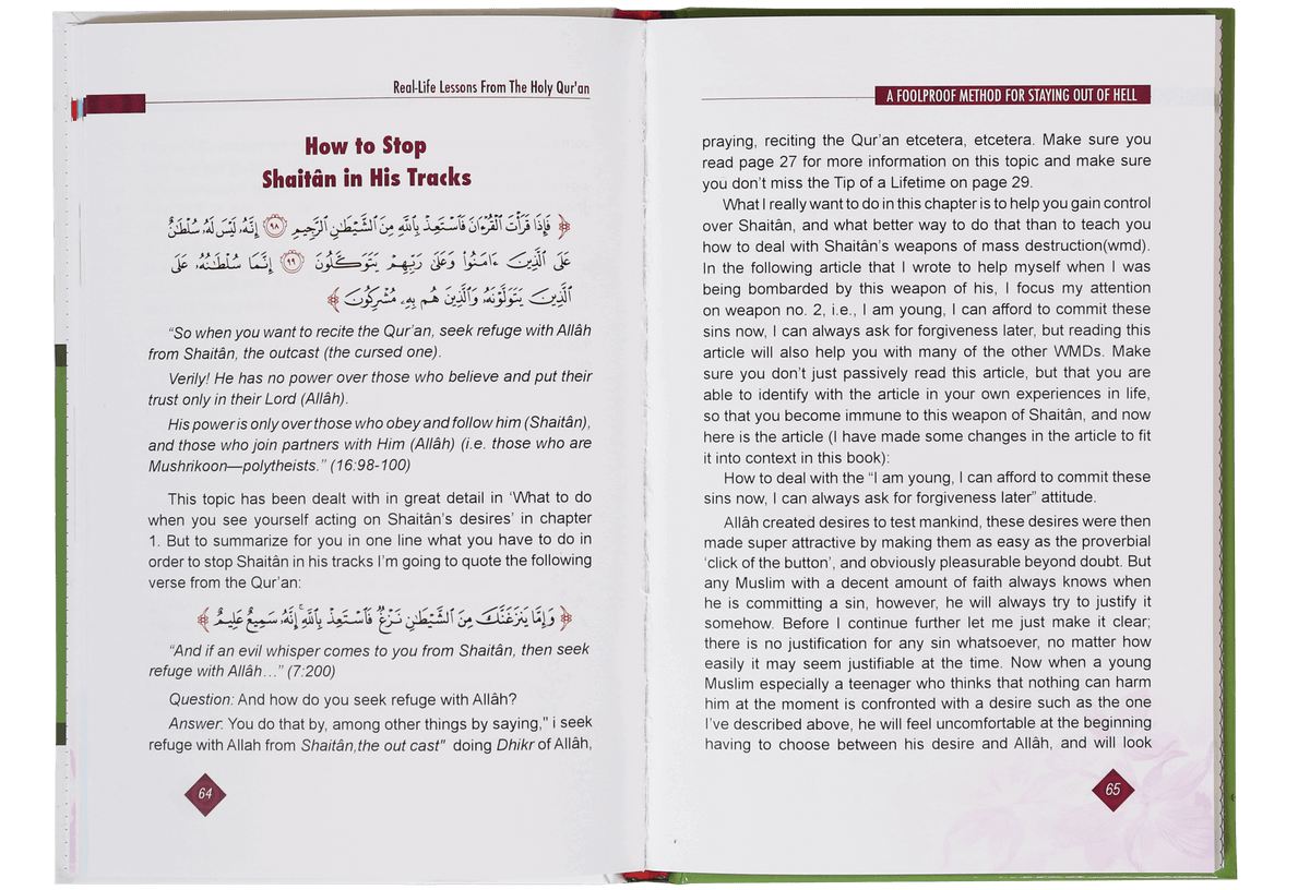 Real Life Lesson from Quran 2 color Book - English (Hard Cover)